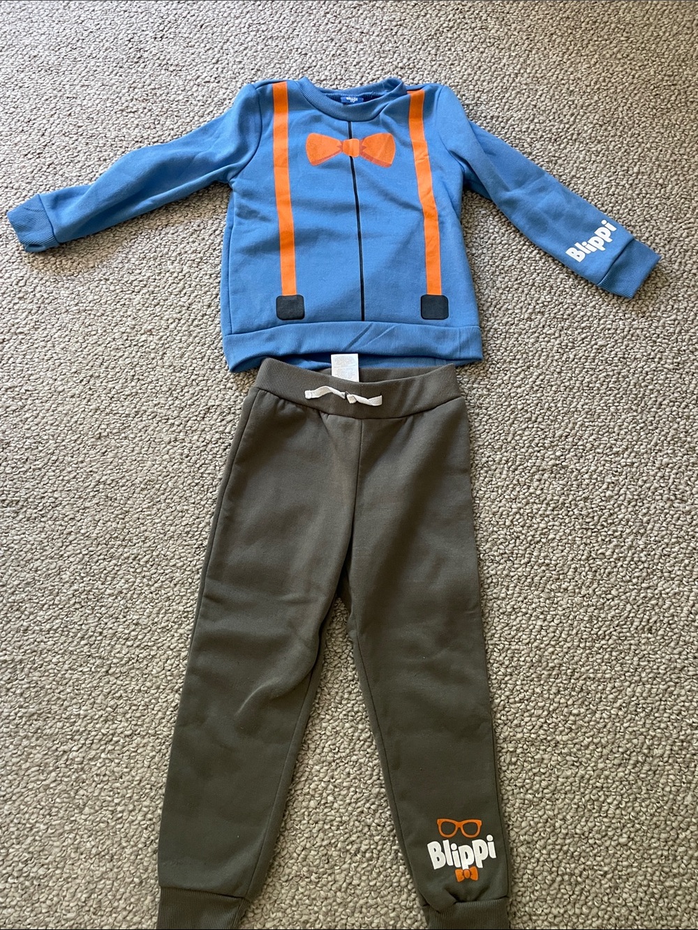 Blippi Toddler Costume Sweatshirt and Sweatpants